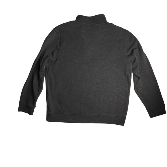 Nordstrom Men's Shop Sweater Charcoal Gray 1/4 Zip Pullover Size Large Knit Soft - Picture 8 of 8